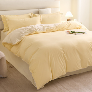 A类母婴幼级婴儿绒四件套被套冬季保暖被套防静电加绒被罩牛奶绒4