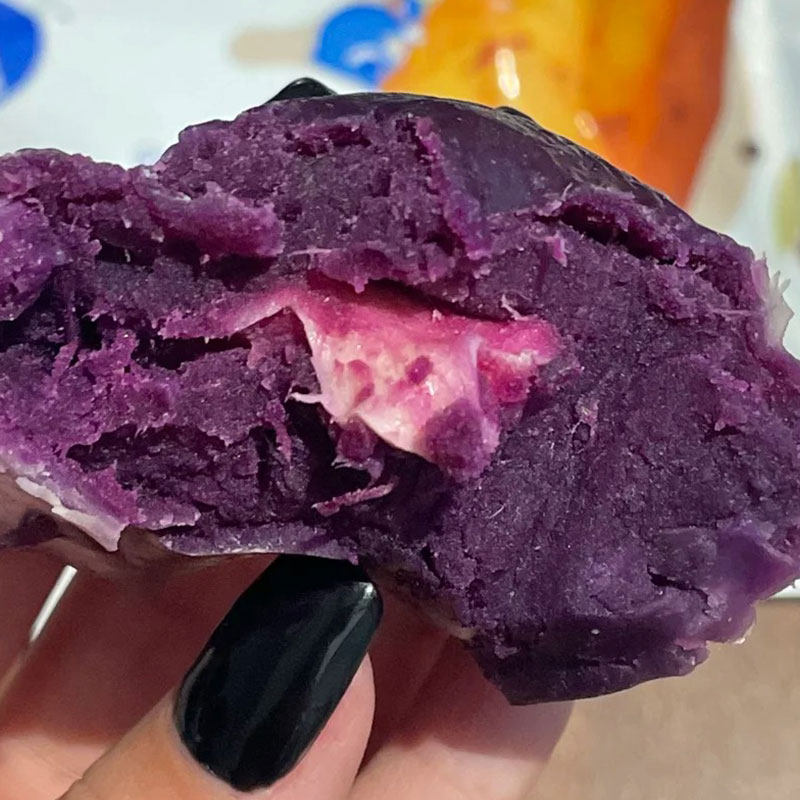 紫薯奶酪包馒头手工面点面食儿童早餐加热即食袋装零食品休闲小吃