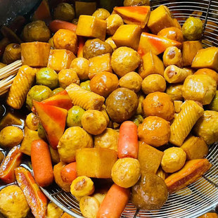 火锅丸子冬季火锅丸子关东煮鱼豆腐包心鱼丸关东煮食材甜不辣组合