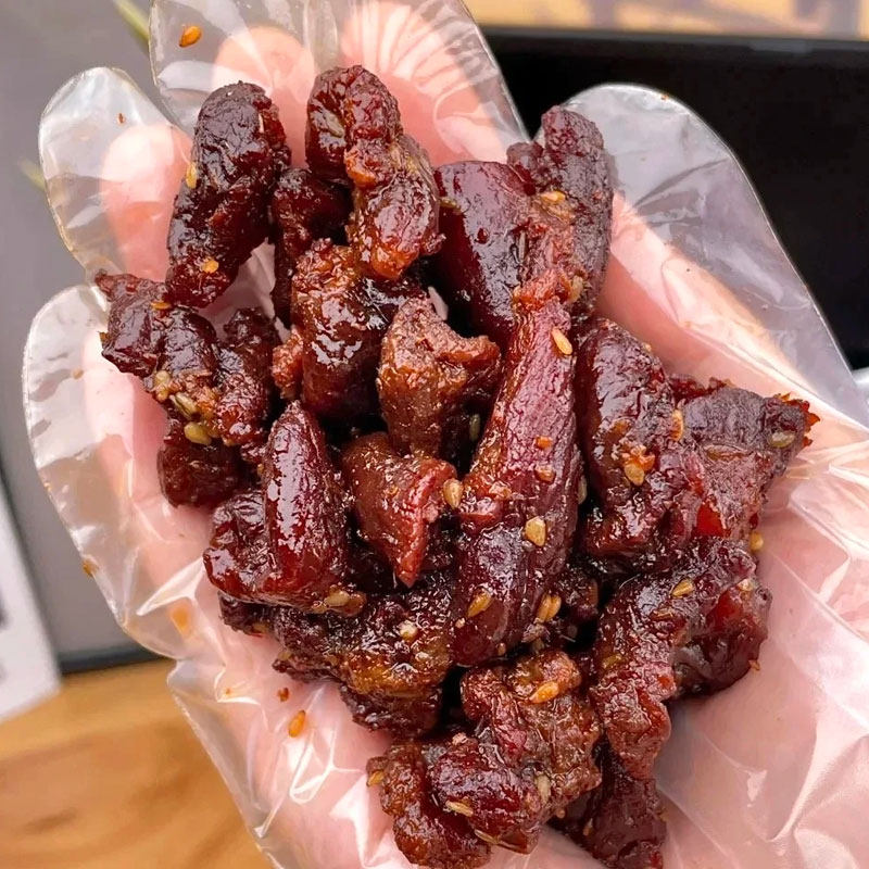 【肥瘦牛肉筋】牛肉筋速食网红牛背筋速食牛肉干弹牙奶香下酒菜