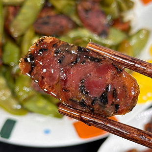 梅干菜香肠手工制作农家腊肠新鲜猪肉肠风干肠正宗金华香肠干菜