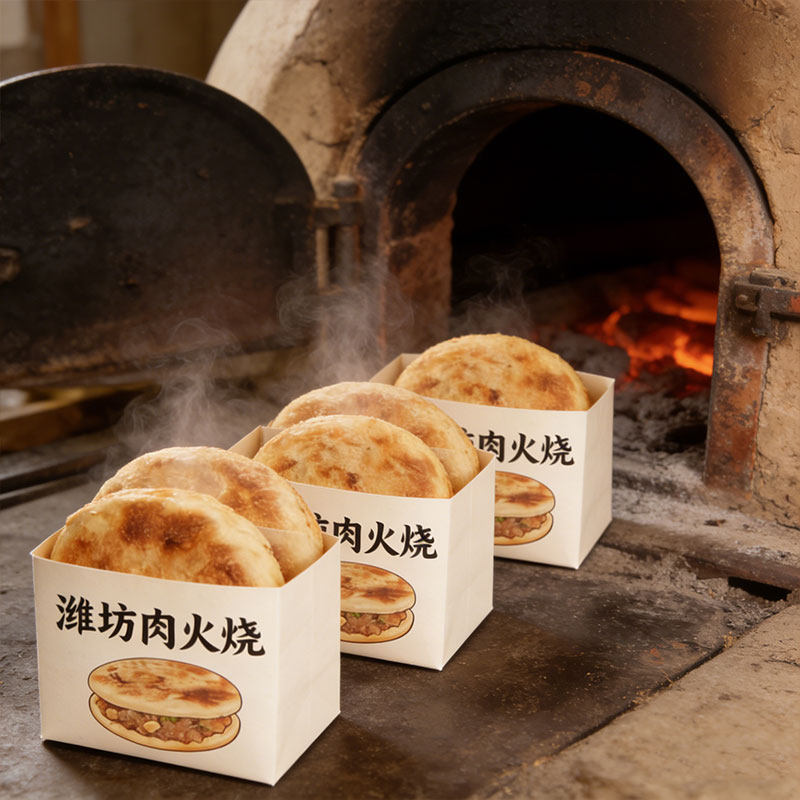 【皮薄馅多】潍县肉火烧猪肉馅饼鲜肉饼硬面杠子头火烧烤箱半成品