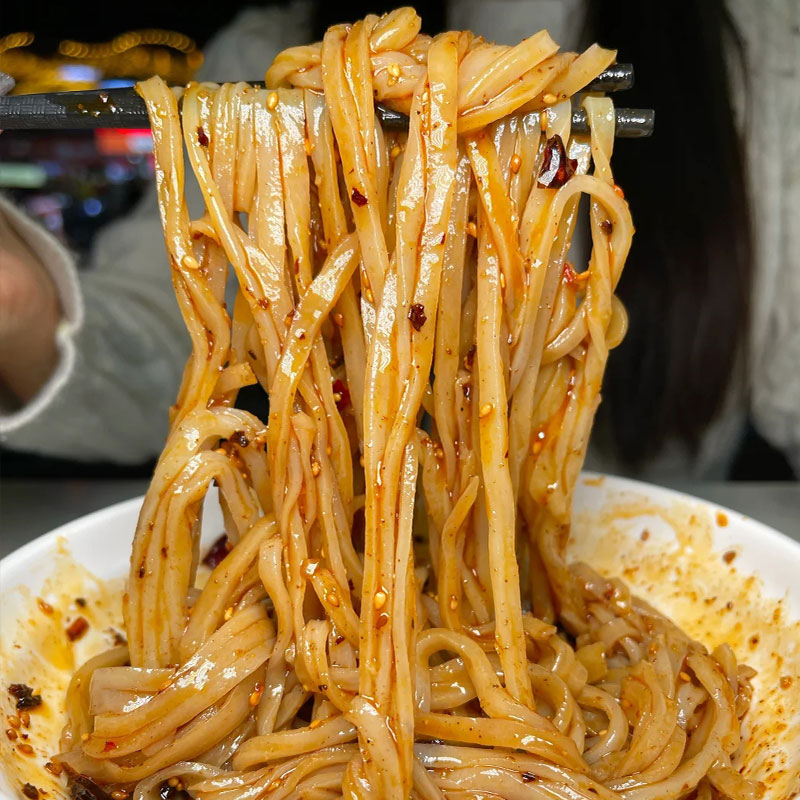 陕西汉中米皮开袋即食