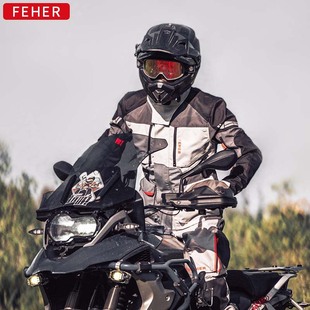 FEHER飞儿摩托车骑行服男款四季拉力服男款冬季防摔保暖机车服
