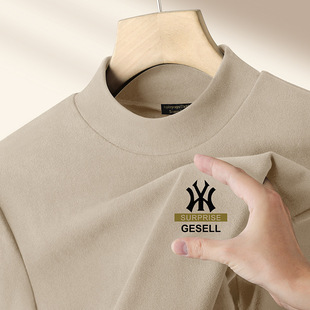 修身 t恤男士 印花打底上衣 男义乌高领加绒保暖长袖 浙江嘉兴打底衫