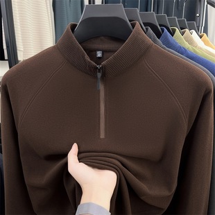 t恤半高领拉链保暖卫衣男内搭打底衫 义乌打底衫 袖 爆款 2025年新款