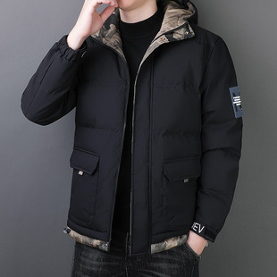 晋江棉服男款冬季冬季新款男士时尚休闲连帽棉服保暖防风棉衣潮流