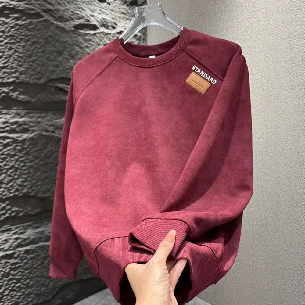 山东寂寞即墨卫衣卫衣男士上衣时尚长T百搭长袖休闲圆领套头卫衣