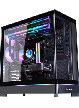 MONTECH HS01海景房全景台式电脑台式机主机箱360水冷背插HS02