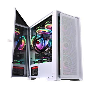 玩嘉绝尘玩家电脑机箱防尘240水冷桌面台式M-ATX主板玻璃侧透下置