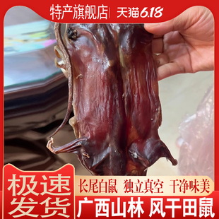 广西特产大山田鼠原切腊味农家自制风干田鼠腊鼠自然风干稻草烧