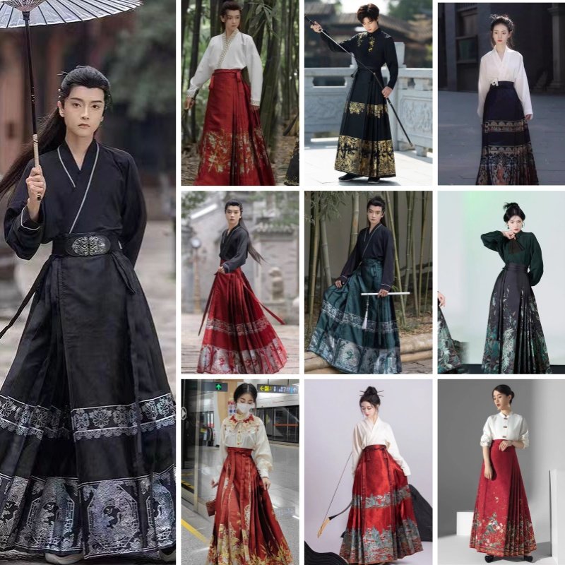 马面裙整套出租男女款成人国风套装春秋汉服古装伴郎服服装租赁,男装,汉服,淘宝优惠券,粉丝福利购,淘宝优惠卷