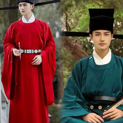 出租宋制圆领袍男款汉服婚礼演出