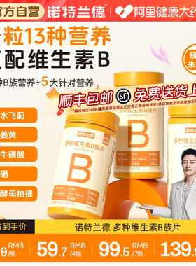 诺特兰德新一代b族复合维官品c咀嚼片姜黄牛维生素旗舰店官方多种