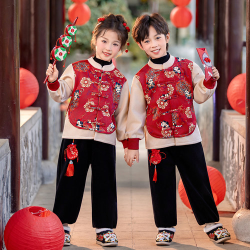 实体品质男女童加绒汉服表演服