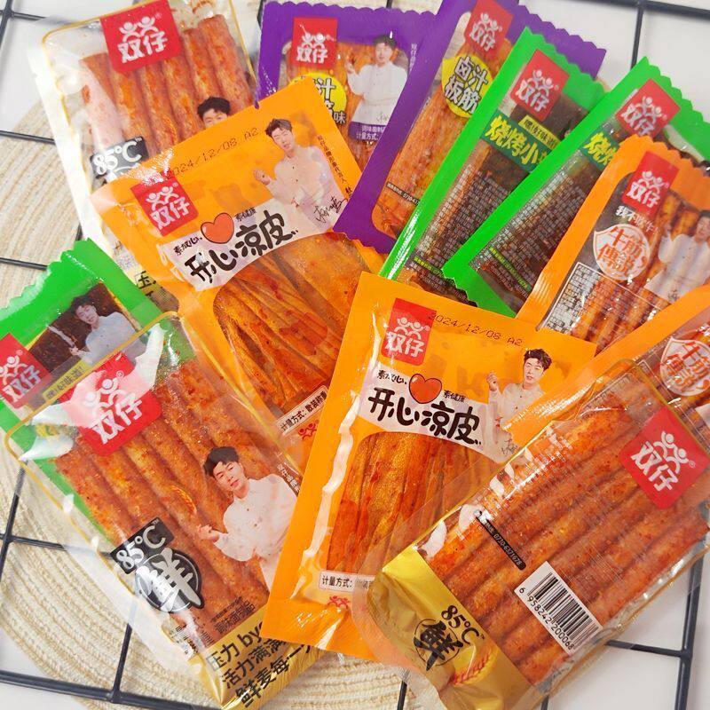 5斤】双仔辣条牛筋传说鲜辣棒烧烤小辣开心凉皮新鲜日期整箱