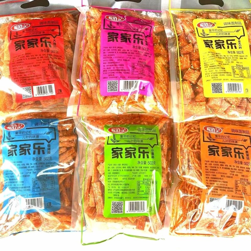 老式杨浒记辣条麻辣辣片童年面筋辣棒小吃儿时怀旧90零食超大包