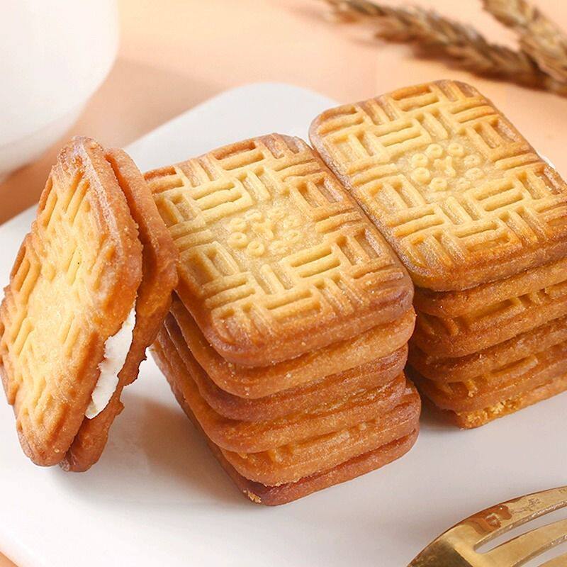 永得利雪克夹心饼干500g下午茶充饥饱腹零食独立包装散装称重