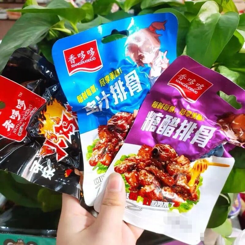 香哆哆鸡排零食糖醋排骨蜜汁排骨可乐鸡排开袋即食肉食 夜宵零食