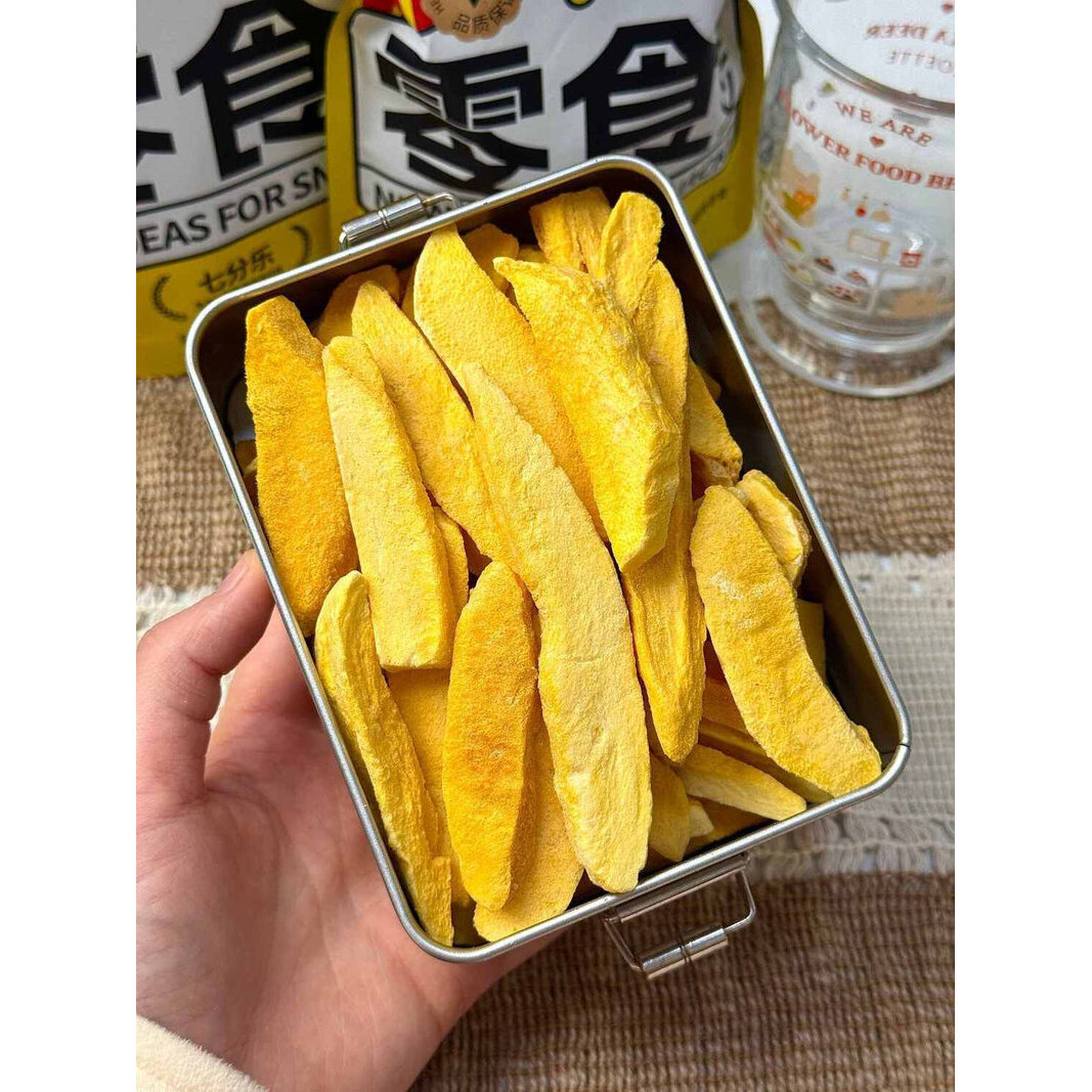 七分乐冻干芒果条香脆酥芒果干果干果脯蜜饯解馋办公休闲网红零食