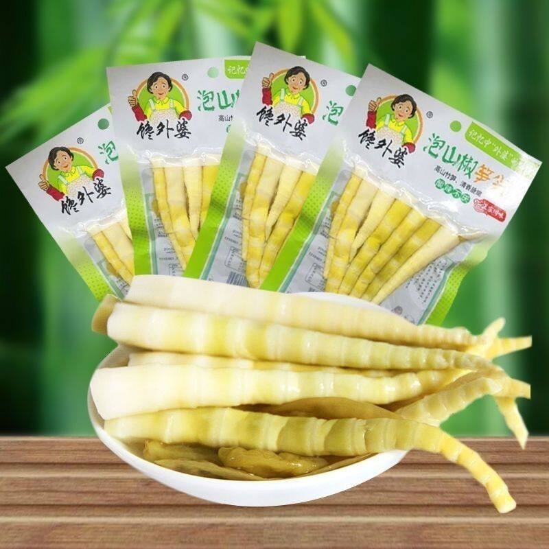 馋外婆泡山椒笋尖四川泡椒笋尖下饭菜零食整箱