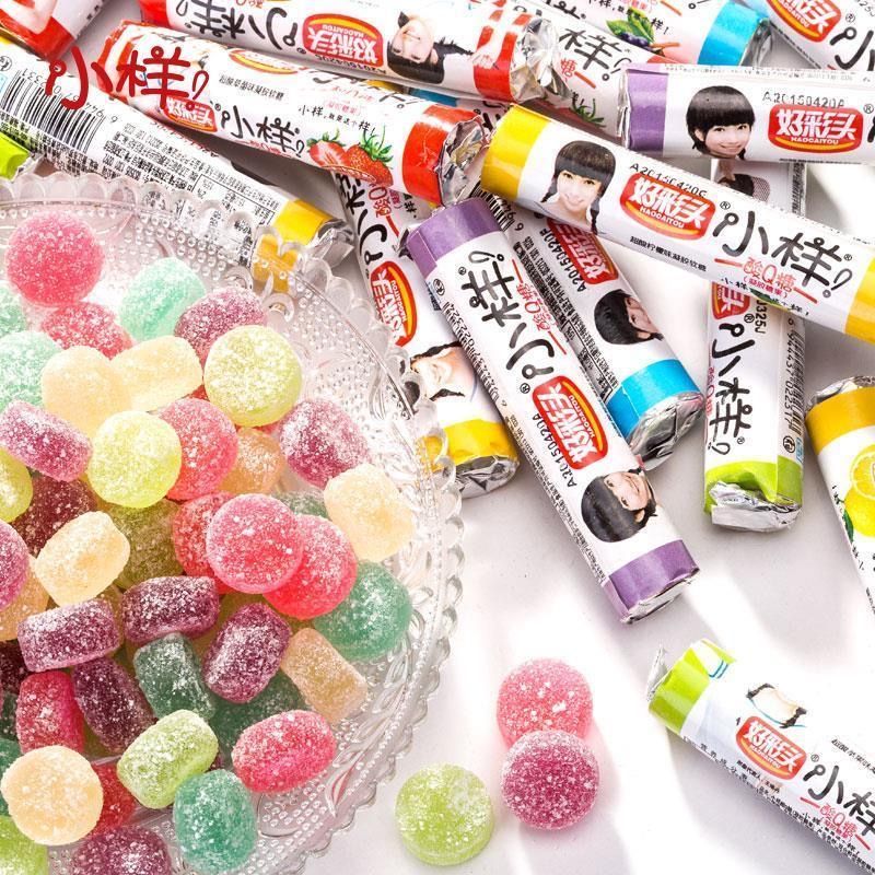 好彩头小样酸Q糖橡皮糖水果糖软糖小孩少女儿童零食六一儿童礼物