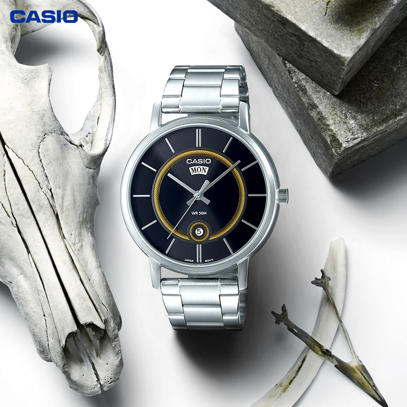 Casio男表指针简约时尚