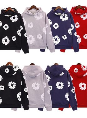 Printed hoodie sweatshirt+sweatpants set美式连帽衫卫衣+卫裤