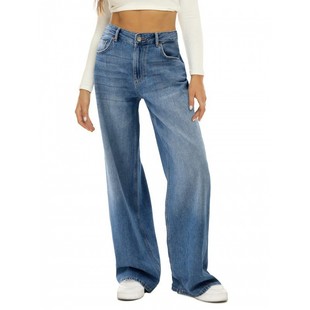 vintage high jeans女牛仔裤 leg wear straight Women waisted