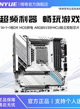 精粤Z790/Z690雪之梦主板D4/D5兼容12代13代14代cpu套装ARGB1700