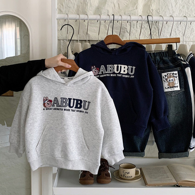 男童连帽卫衣2025新款今年流行潮