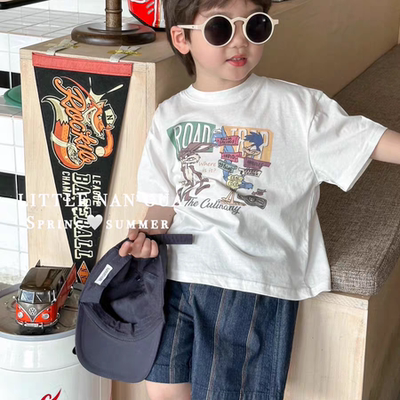 2025男童超火夏装短袖痞帅风男宝