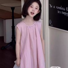 2025新款今年流行爆款女小童夏套装女童超级好看的裙子夏日连衣裙