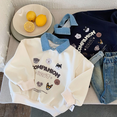 儿童男款长袖t恤男童潮帅气时髦