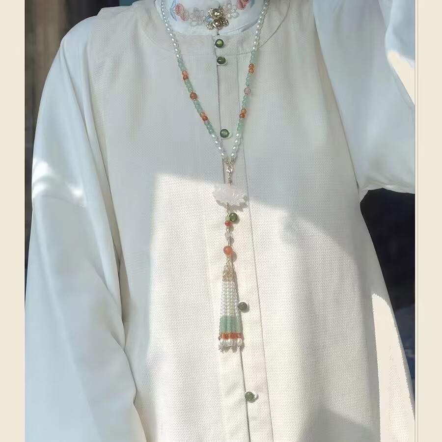 琉璃仿珍珠子长款背云通用