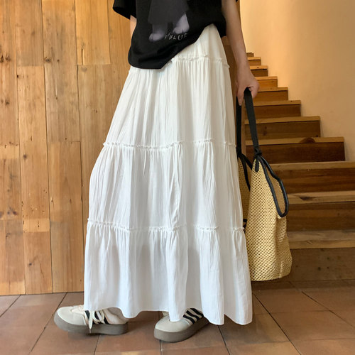 白色半身裙女夏季薄款2026蛋糕裙