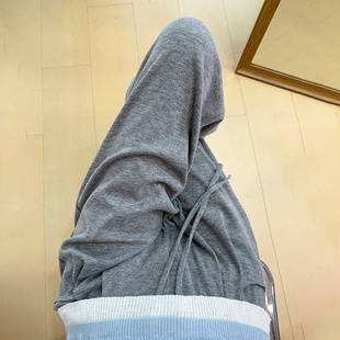 小个子秋冬羊绒加绒高腰休闲直筒阔腿裤 2025新款 女秋季 灰色糯米裤