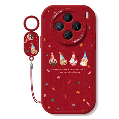 适用vivox300波点甜甜圈手机壳软