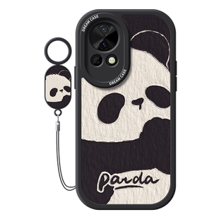 适用华为nova12手机壳女款nova11保护套新款10pro全包9se防摔8/7硅胶6磨砂5i卡通ultra活力版黑白熊猫hi软壳