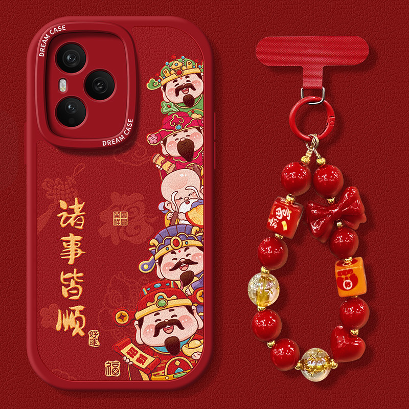 适用荣耀500手机壳新款400pro硅胶300保护套honor100全包90gt防摔80se女款70pro+磨砂60五路财神 50软200外壳,3C数码配件,手机保护套/壳,淘宝优惠券,粉丝福利购,淘宝优惠卷