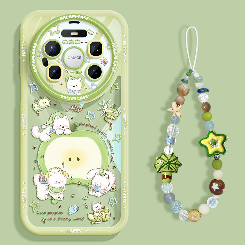 适用华为mate80promax手机壳新款mate80保护套透明meta全包硅胶80pro防摔磨砂m80小清新por青苹果小狗软外壳