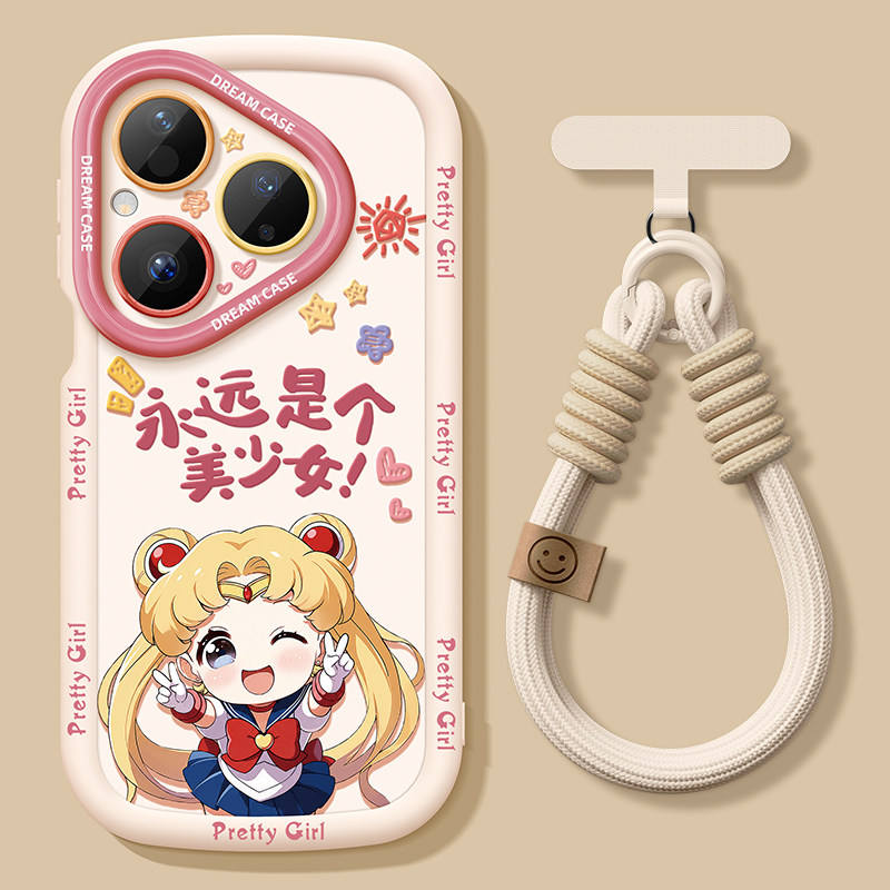 适用华为pura90pro手机壳女款pura80pro+保护套全包ultra泡芙硅胶p70磨砂卡通p80pro防摔p7o永远少女max软壳