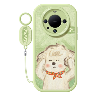 适用华为mate60pro手机壳新款mate50保护套硅胶40epro全包meta30防摔卡通20挠头小狗rs软外壳pro+磨砂50e女款