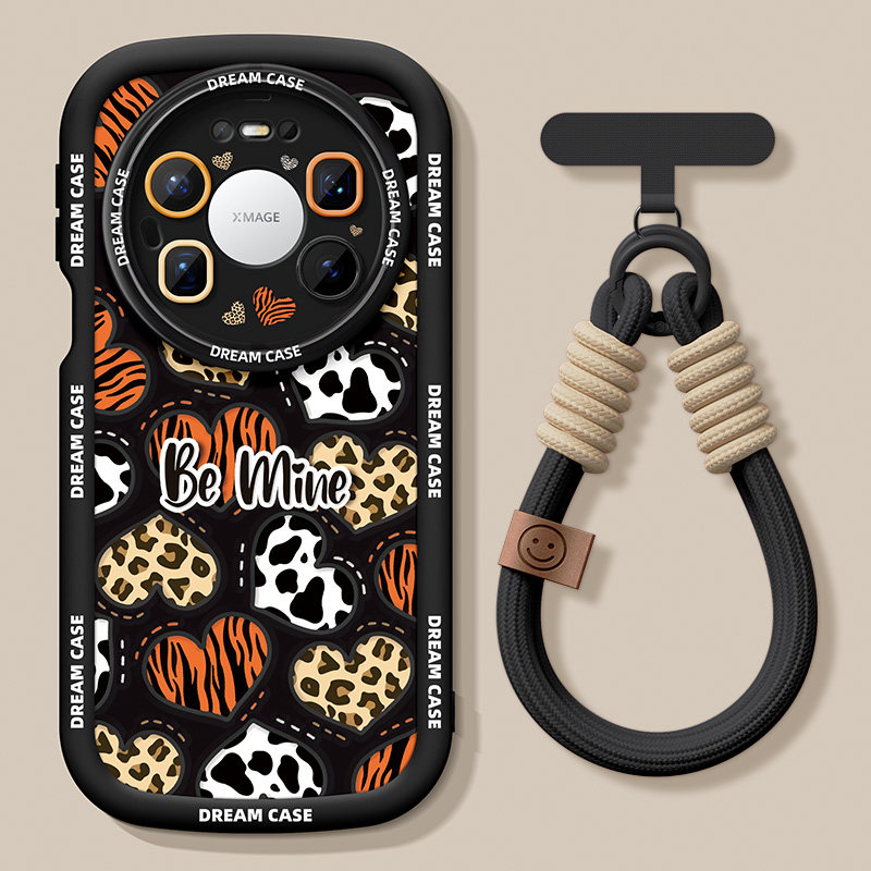 适用华为mate80promax手机壳女款mate70pro保护套防摔m60磨砂豹纹爱心pro+优享版全包泡芙硅胶por个性软外壳