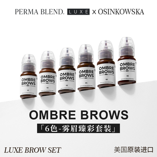 PermaBlend雾眉臻彩套装 | OMBRE美国原装进口纯植物纹绣纹眉色料