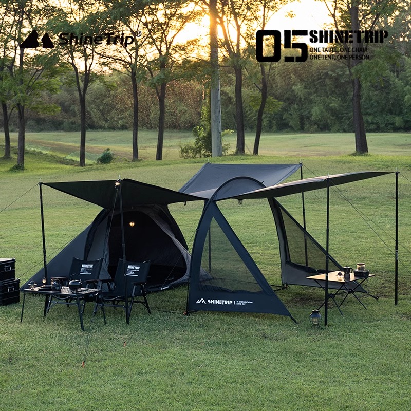 山趣户外摩旅隧道帐篷天幕