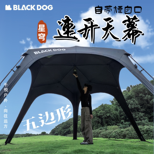 户外穹顶星穹五边形速开天幕