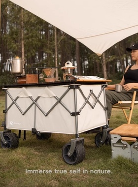 Bavay/北欢户外S01露营车plus野营拖车折叠小推车野餐营地手拉车