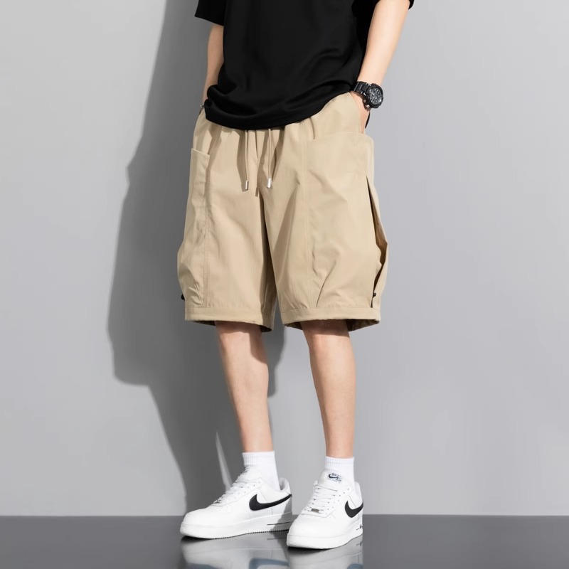 工装短裤男潮流宽松大码运动裤子男款夏季薄款休闲五分