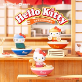 Hellokitty拉面堂系列啵啵萌趣豆盲盒凯蒂猫公仔手办潮玩摆件礼物